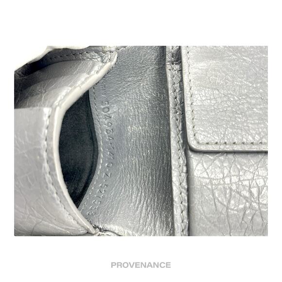 🔴 Balenciaga Explorer Chain Wallet - Gray Leather - Picture 9 of 9